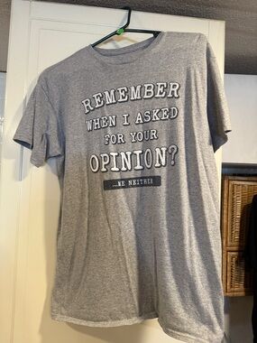 DOM Gray Graphic Men's T‑Shirt - Size medium 3:30